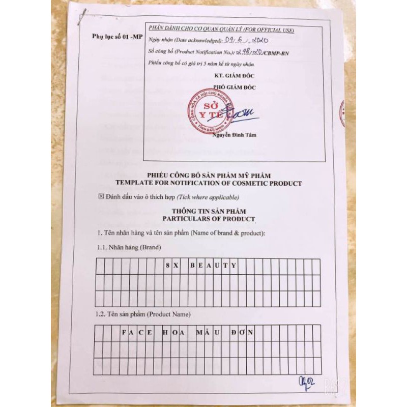 Kem face hoa mẫu đơn 8xbeauty