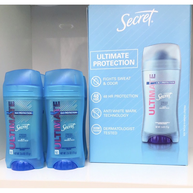 Có sẵn- Lăn khử mùi dạng sáp Secret Ultimate Fresh Scent 73g- Hàng Mỹ