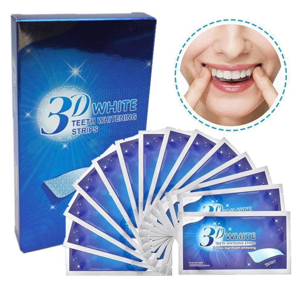 Miếng dán trắng răng tiện lợi 3D White Teeth Whitening Strips BIGSALE MART A57