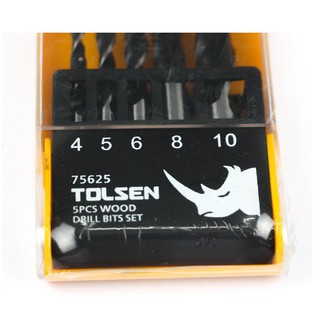 BỘ 5 CÂY KHOAN GỖ TOLSEN 75625