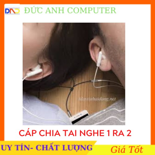 [Mã ELORDER5 giảm 10K đơn 20K] Cáp chia tai nghe LENTION từ một đầu cắm 3.5mm sang hai cổng cắm AUX tiện dụng