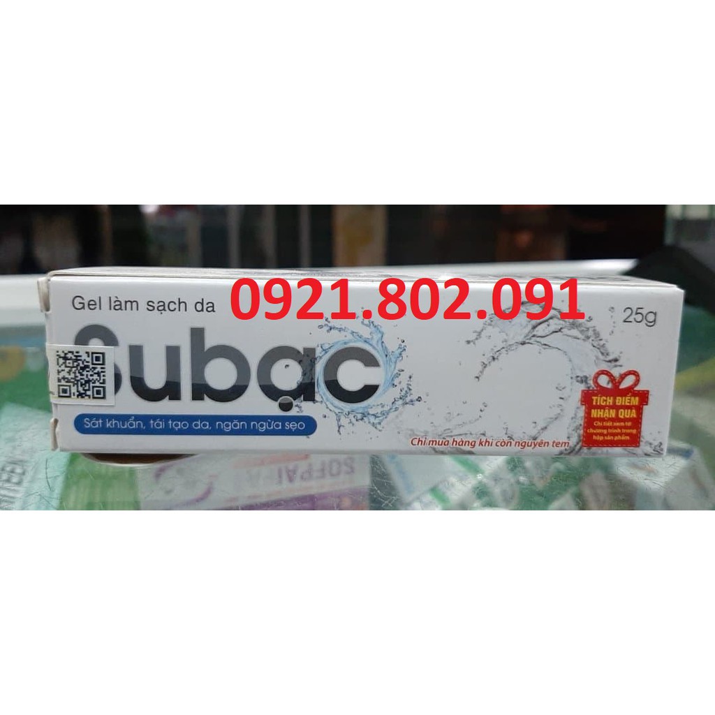 subac sát khuẩn, tái tạo da, liền sẹo su bạc