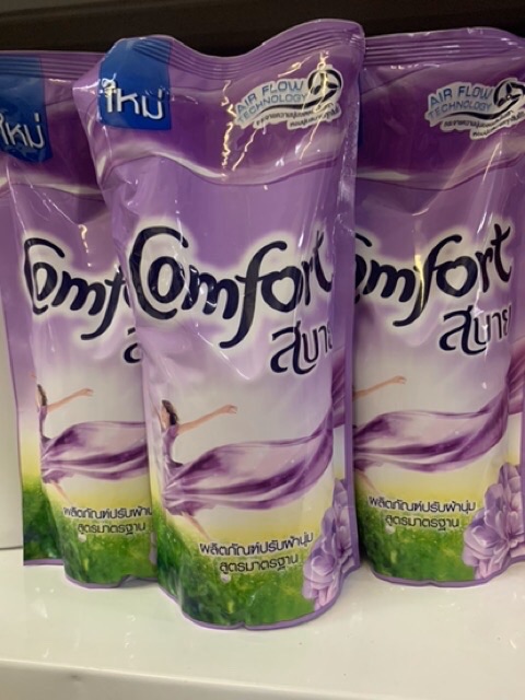 “Mẫu mới” Túi Nước xả vải Comfort Thái Lan dạng túi 580 ml