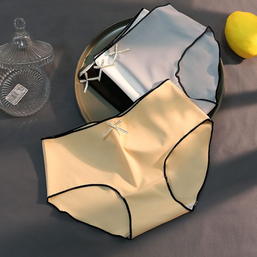 Quần lót nữ, quần lót su thun lạnh đúc su đính nơ sexy quyến rũ - L966