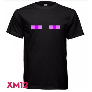 Sale- áo thun minecraft enderman face. - cực hot