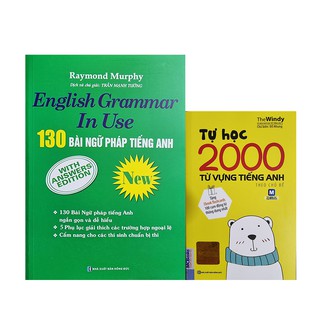 Sách - Combo 2 Cuốn 130 Bài Ngữ Pháp Tiếng Anh English Grammar In Use  Đen