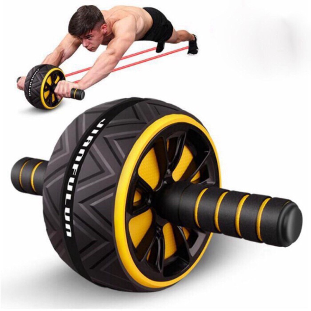 [KHO GYM] Con lăn tập bụng 1 bánh xe 2021, máy tập thể dục giảm mỡ bụng tại nhà giúp vòng bụng săn chắc đốt mỡ 6 múi đẹp