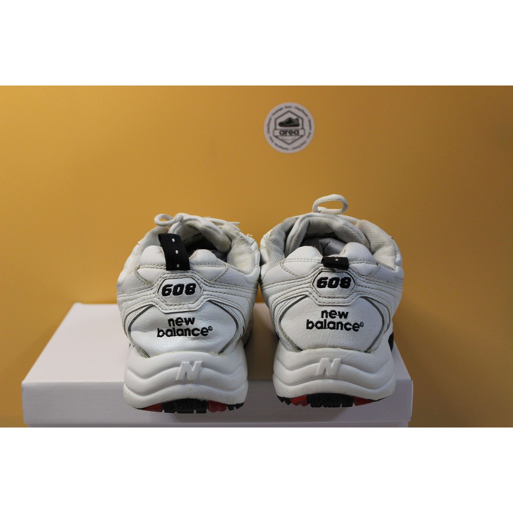 Giày New Balance 608 White Black Running Shoes WX608RV1-nam/nữ-Size 42.5