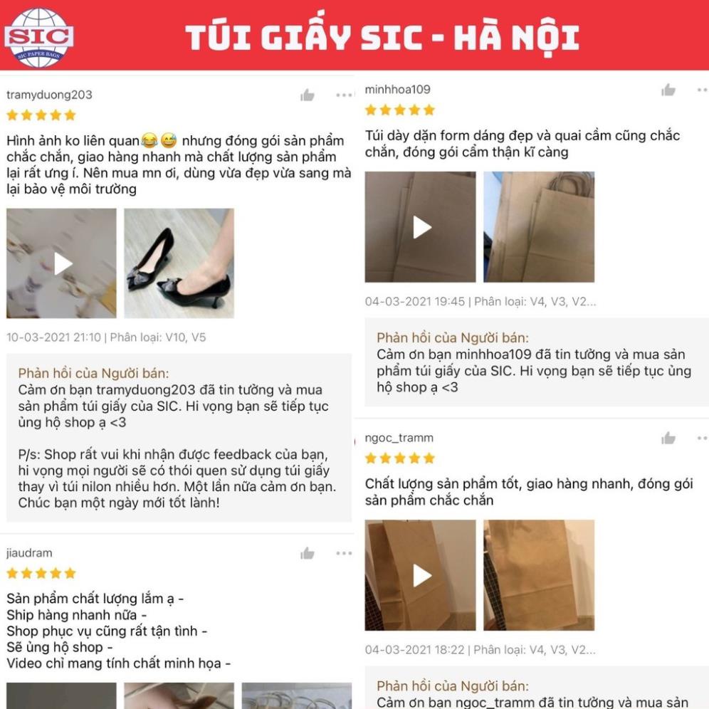 ⚡𝐅𝐑𝐄𝐄𝐒𝐇𝐈𝐏⚡ TÚI GIẤY XI MĂNG - KRAFT NHẬT BẢN ĐỰNG ĐỒ ĂN, QUÀ TẶNG, QUẦN ÁO... ĐỦ KÍCH THƯỚC KHÔNG QUAI   (ẢNH TH