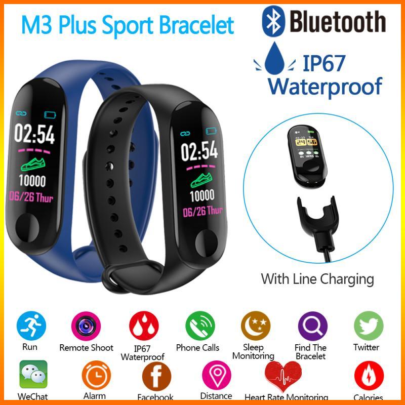 2021 brand new M3 smart bluetooth sports bracelet heart rate blood pressure fitness tracker waterproof smart bracelet watch