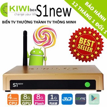 Android Tv Box Kiwibox S1 New - Kiwi S1 New bảo hành 1 năm