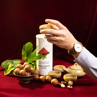 Macca lon trắng 500gr - Damaca Nguyên Phương Đắk Lắk