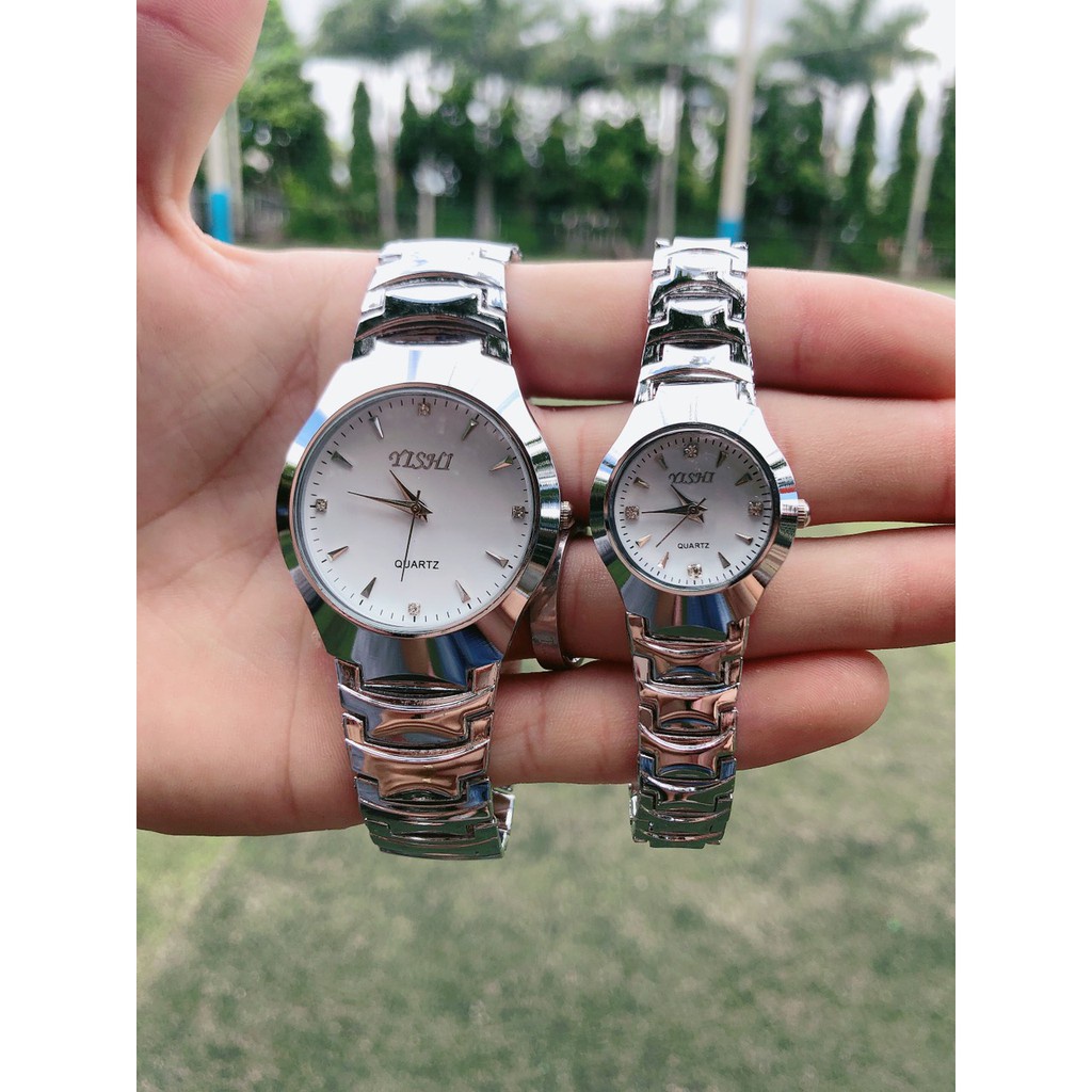 Đồng Hồ Thời Trang Nam Nữ Yishi Dây Kim Loại Phong Cách Ulzzang - Hazo