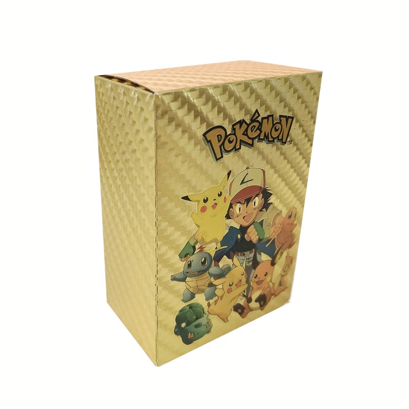 Bộ 110 / 55 / 27 Thẻ Bài Pokemon Go Bằng Kim Loại Cho Bé