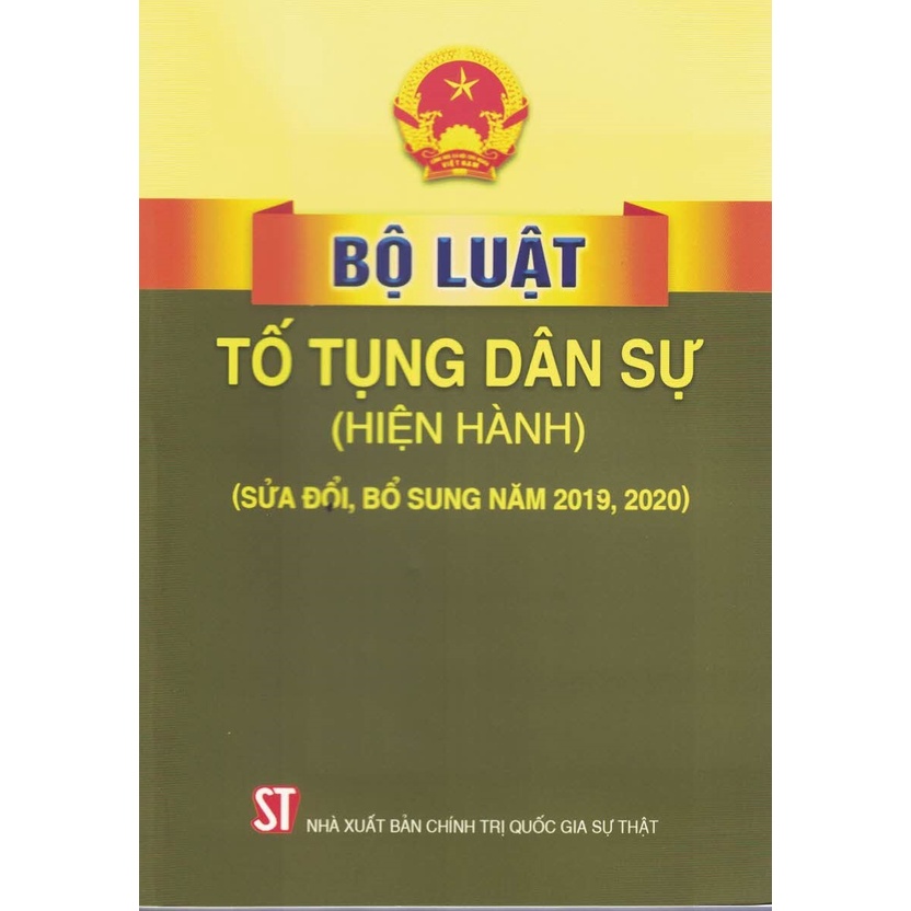 Sách - Bộ Luật Tố Tụng Dân Sự (Hiện Hành) (Sửa Đổi, Bổ Sung Năm 2019, 2020)