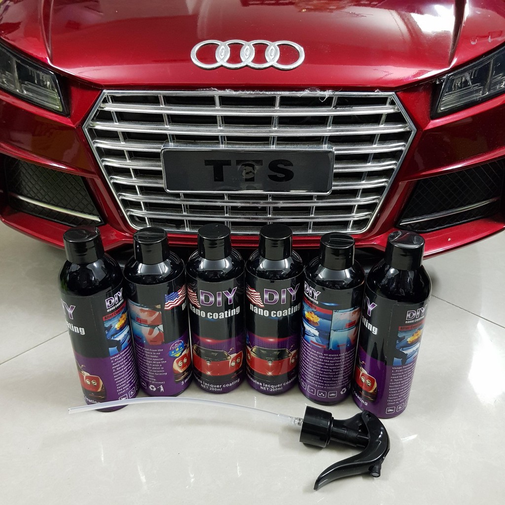 Chai xịt phủ nano ô tô chống nước DIY Nano Coating 200 ml công nghệ Mỹ hàng nhập khẩu MH-F68