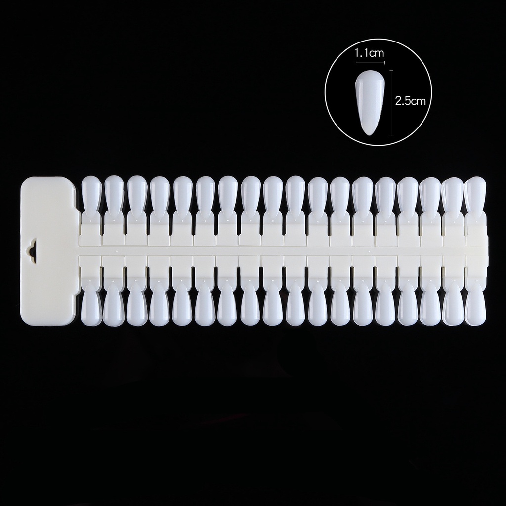 Vỉ móng mẫu swatch màu sơn/màu bột làm bảng màu - có 48 - 72 móng đánh số thứ tự