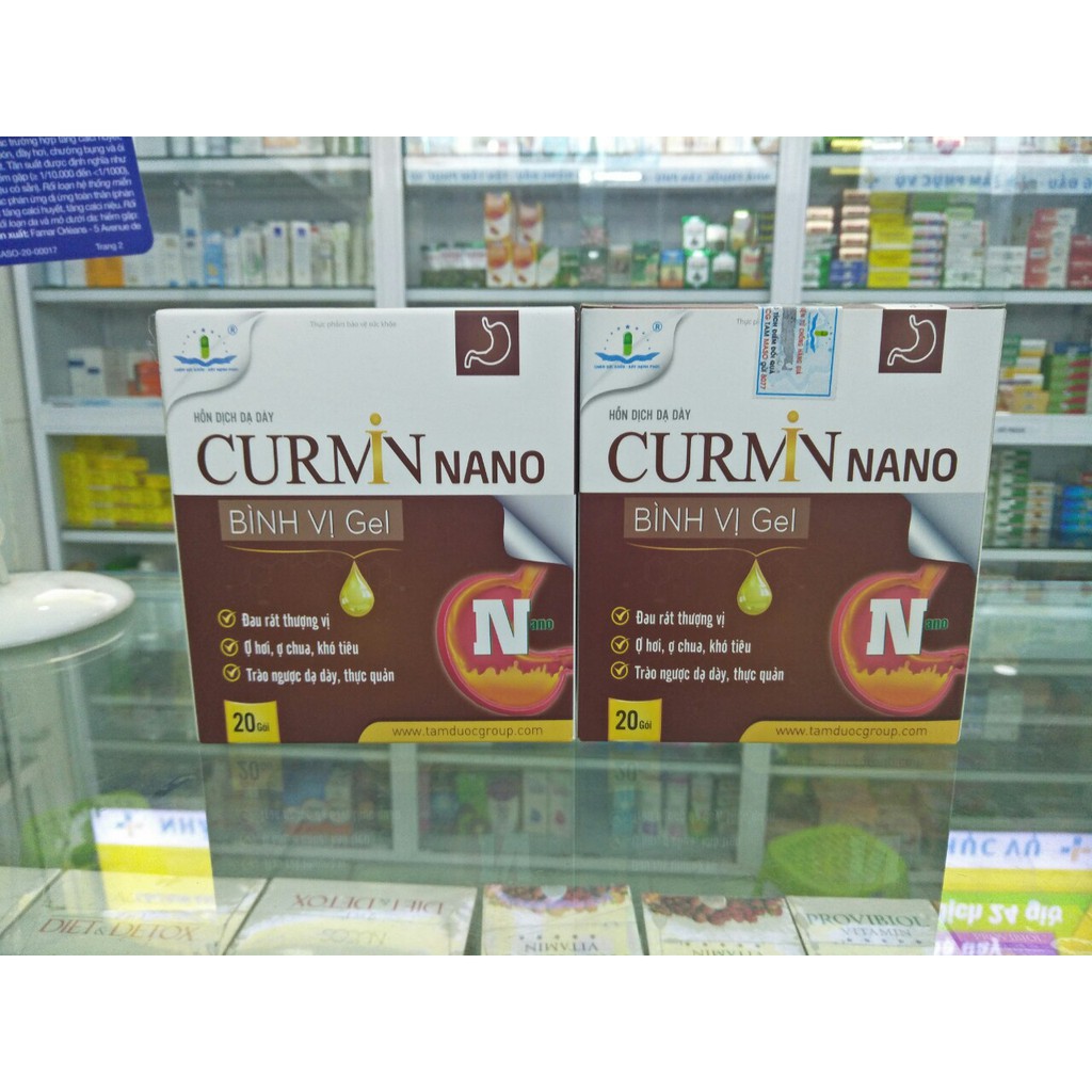(Chính Hãng) CURMIN NANO BÌNH VỊ GEL – Giảm Ợ Chua, Đau Rát Thượng Vị, Trào Ngược Dạ Dày 20 gói | BigBuy360 - bigbuy360.vn