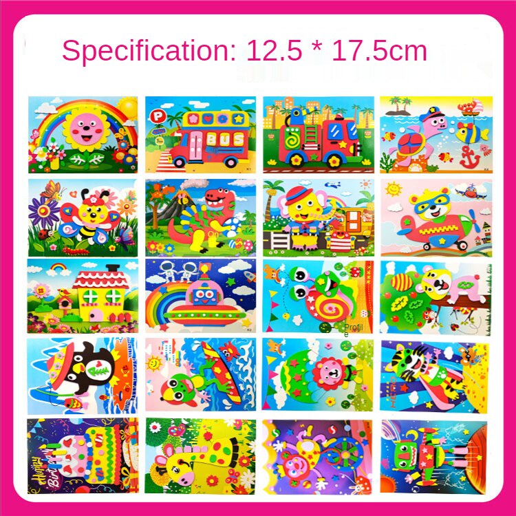 Đồ chơi xếp hình JOLLYBABY động vật 3D bằng xốp EVA quà tặng Giáng sinh sinh nhật Năm Mới