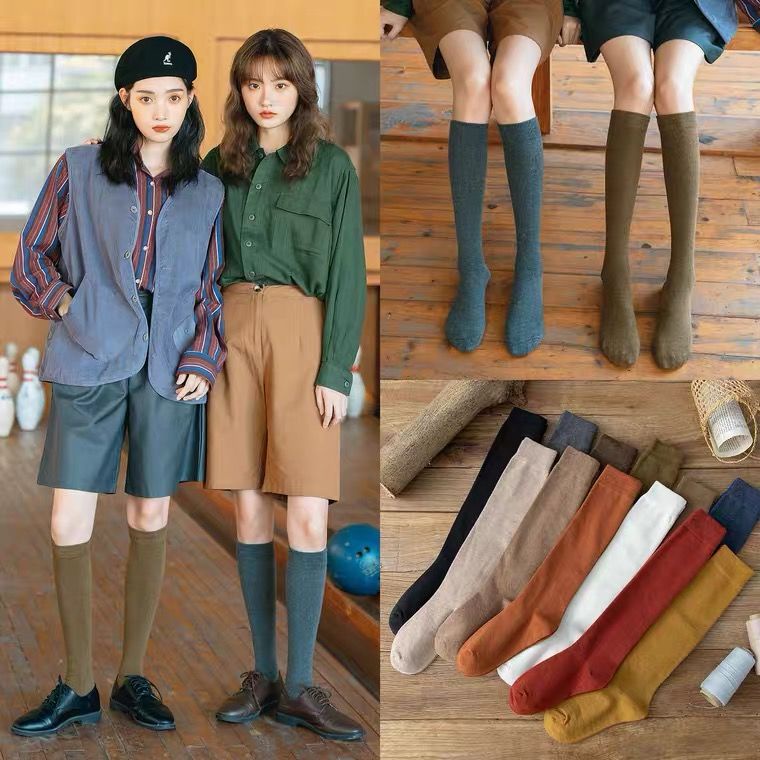 Vớ dài qua gối phong cách Hàn Quốc thời trang dành cho nữ