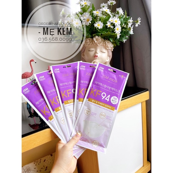 [Mẹ Kem] Khẩu trang KF94 Hàn Quốc 4 Lớp JSM Mask