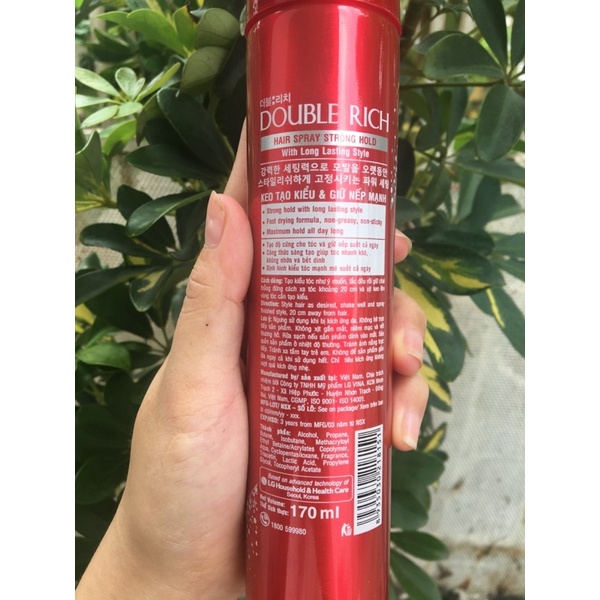 Keo Xịt Giữ Nếp Tóc Double Rich Hair Spray 170ML