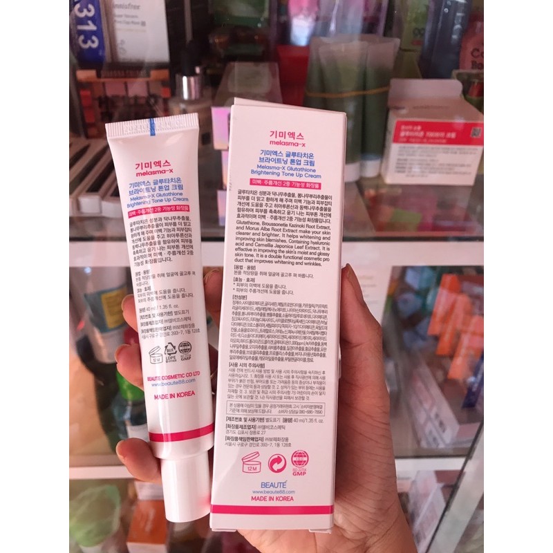 Kem Dưỡng Trắng Melasma Glutathione Brightening Tone Up Cream