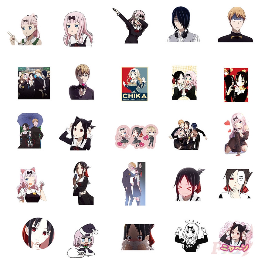 ❉ Kaguya Sama: Love Is War - Series 01 Anime Stickers ❉ 50Pcs/Set Shinomiya Kaguya DIY Fashion Decals Doodle Stickers