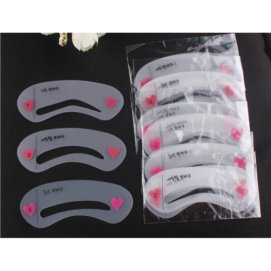 Khuôn kẻ lông mày Mini Set 3 khuôn - Hàn Quốc