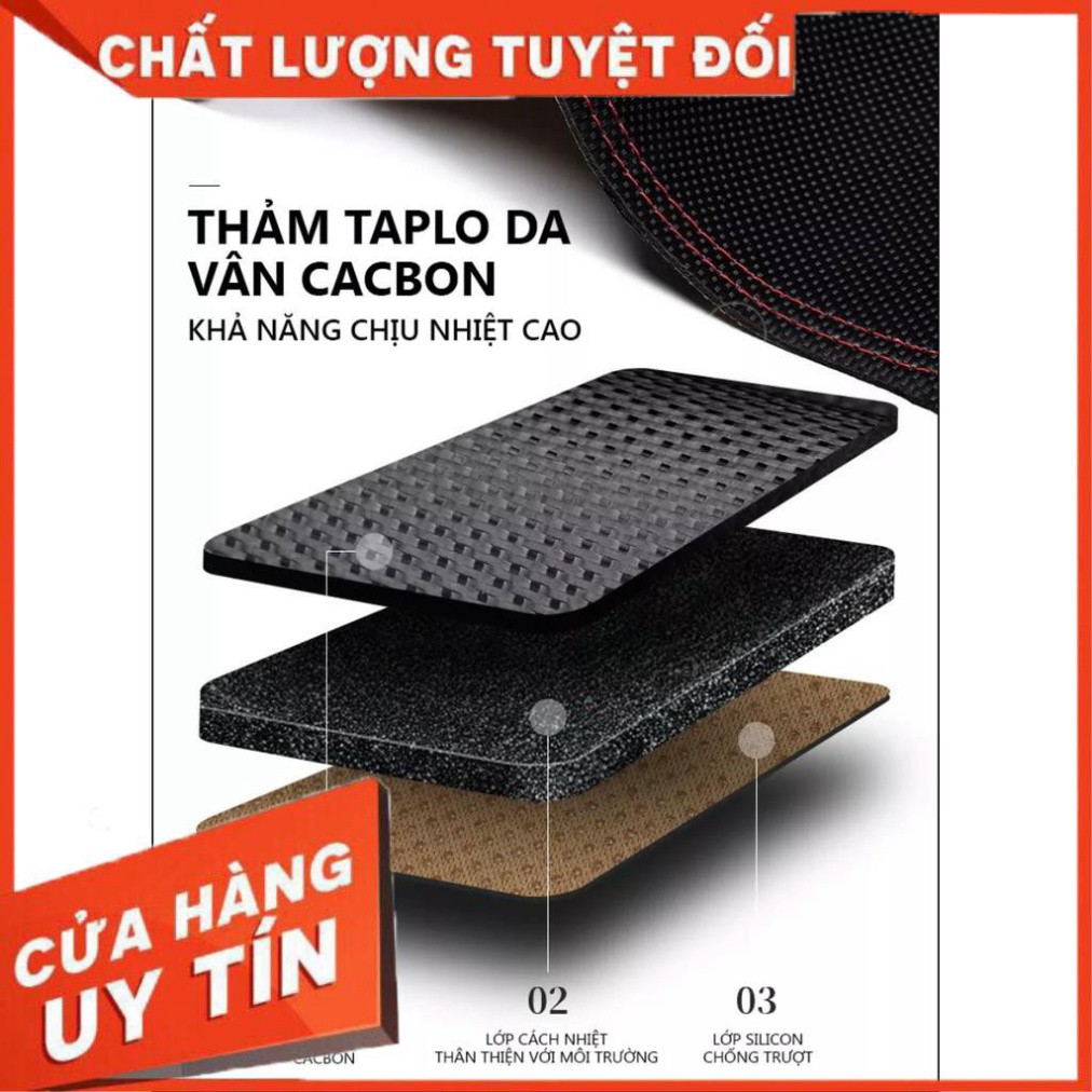 Thảm Taplo Xe TOYOTA INNOVA 2017-2021 Da Carbon 3 Lớp Hoặc Nhung Lông Cừu Hàng Loại 1 -FREE SHIP