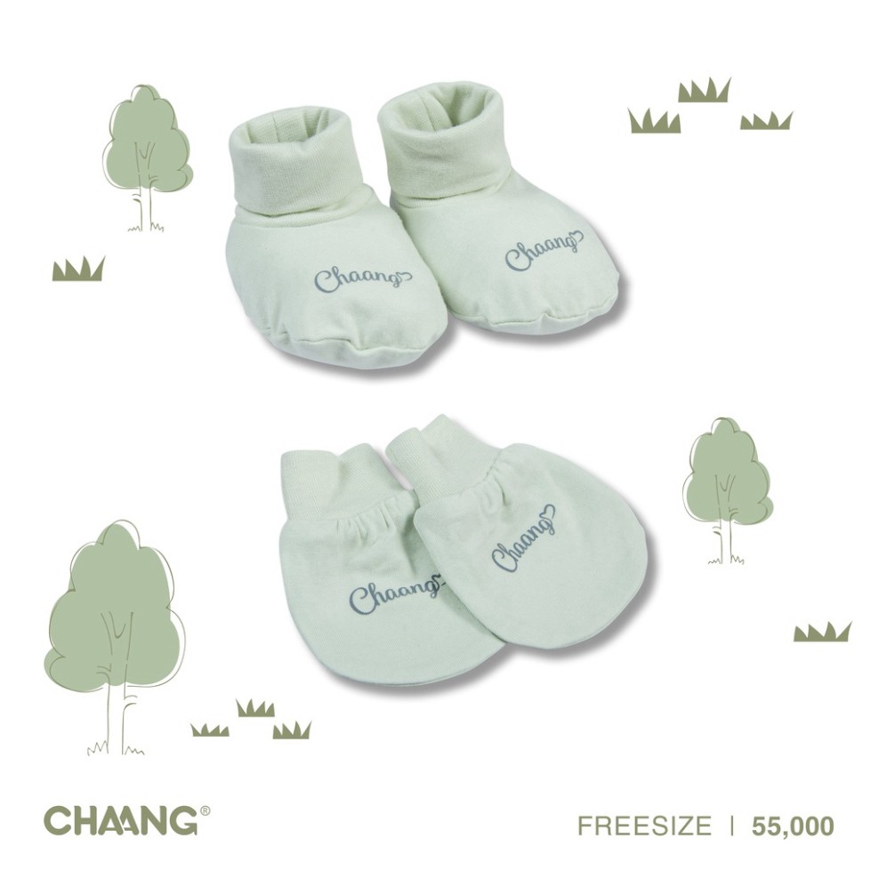 Set bao tay bao chân sơ sinh Chaang- BST sơ sinh Jungle Chaang