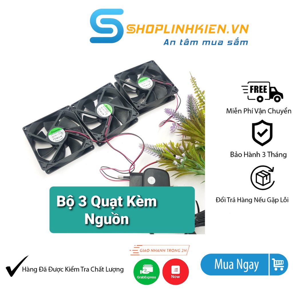 Quạt tản nhiệt 12V 9CM tốc độ 2100RPM Quạt SUNON 12V 9x9x2.5CM KD1209-Shoplinhkienm2m