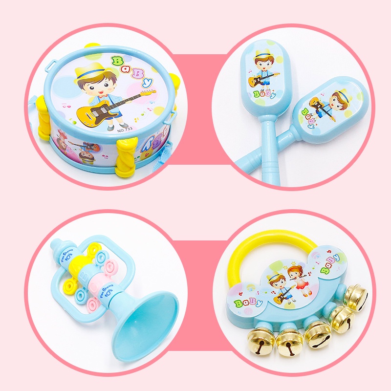 Đồ chơi Xúc xắc Miuukidss 3 in 1 kèm gặm nướu và treo nôi cũi, xe đẩy