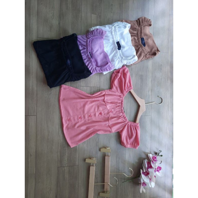 Áo bèo nhúm tay phồng