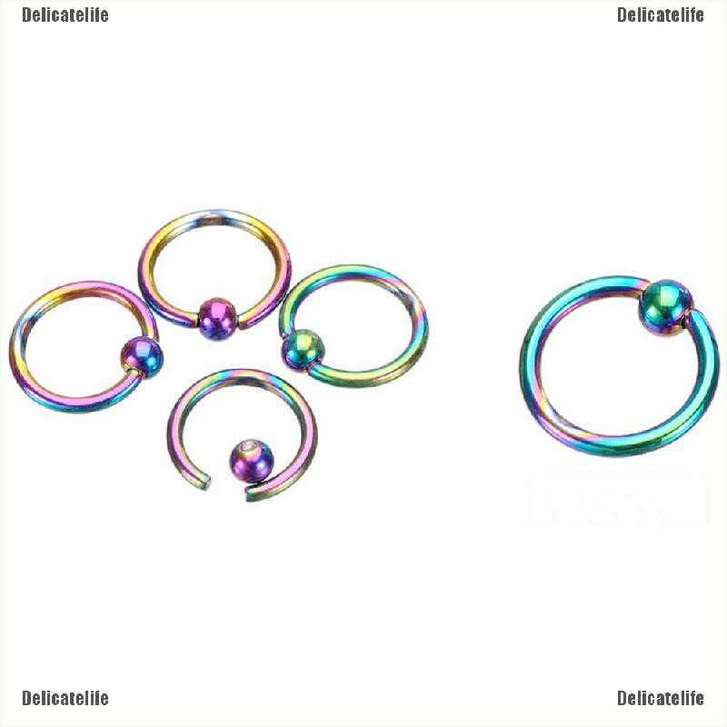 Khuyên mũi/môi dạng vòng đính banh tròn thanh lịch