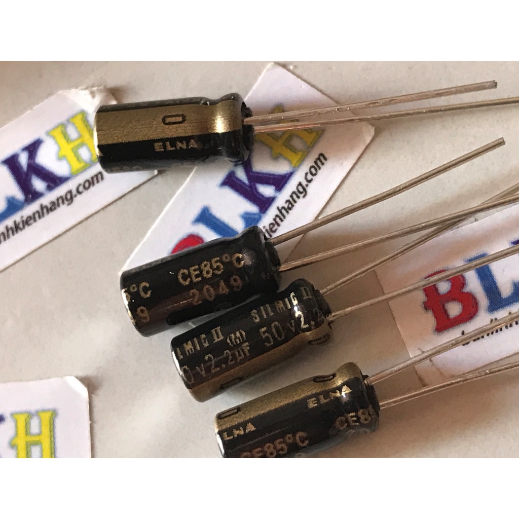 combo 3 con Tụ âm thanh 50V 2.2uF 5x11mm ELNA SILMIC II chính hãng