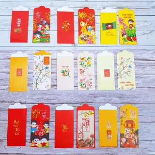 [RẺ VÔ ĐỊCH] 100 BAO LÌ XÌ 2021 TÂN SỬU ĐỦ MẪU BÌA CỨNG