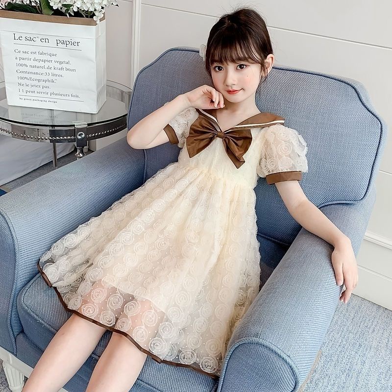 Đầm Lưới Mỏng Thời Trang Mới Dành Cho Bé Gái 2022