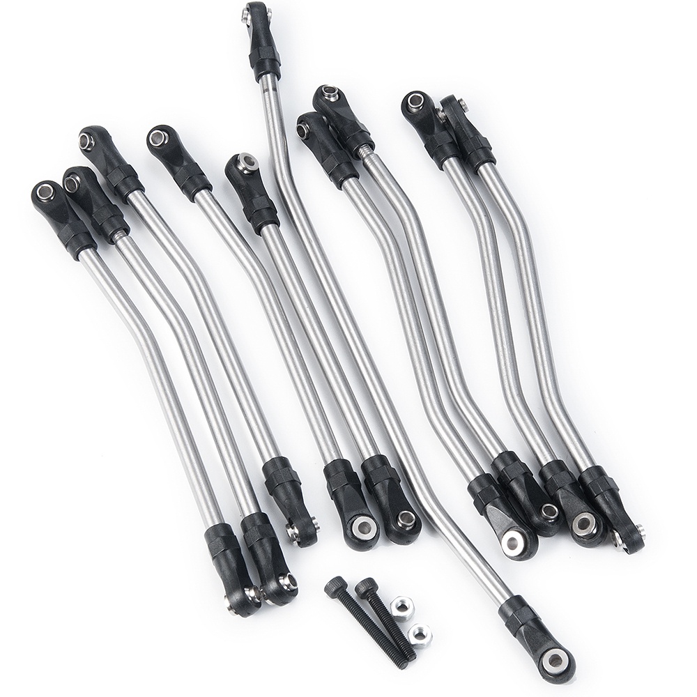 Set 10 Thanh Nối Bằng Thép Không Gỉ Cho Xe Điều Khiển Từ Xa Axial Wraith 90018 RC 1/10