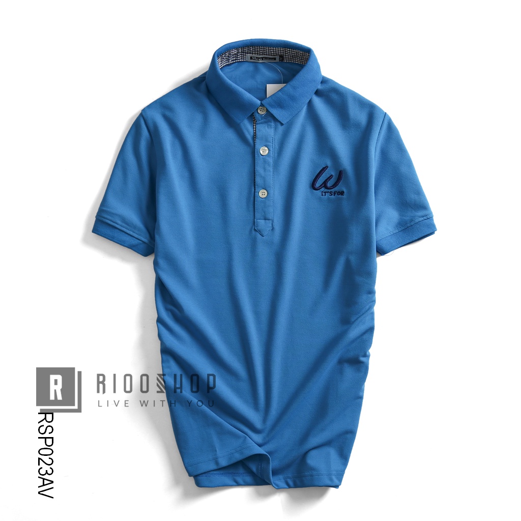 Áo nam thun polo có cổ, áo có cổ nam đẹp W RSP023 đẹp, chất lượng, ngắn tay, form rộng, đơn giản, một màu, big size
