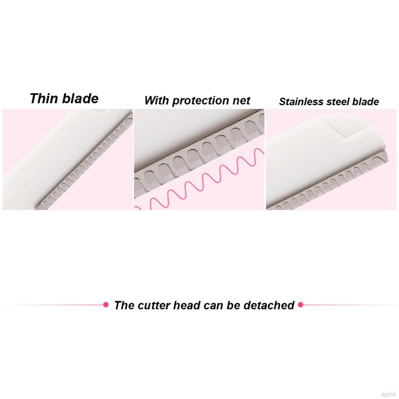 [Hàng mới về] Dao cạo định hình lông mày có thể gập lại màu sắc ngẫu nhiên an toàn tiện dụng kèm phụ kiện