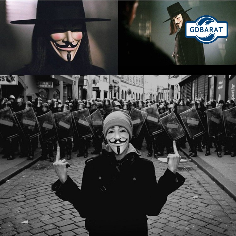Mặt Nạ Hóa Trang Nhân Vật Anonymous Hacker V for Vendetta Master