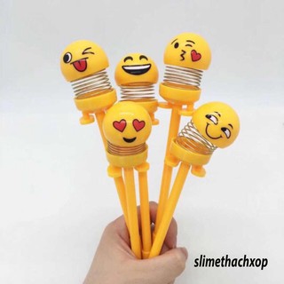 Bút lò xo emoji 😍freeship😍 bút nước lò xo