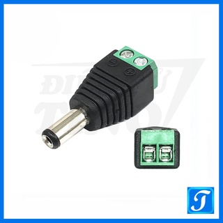 Đầu nối nguồn DC 5.5x2.1mm kiểu vặn ốc Đực Cái tùy chọn