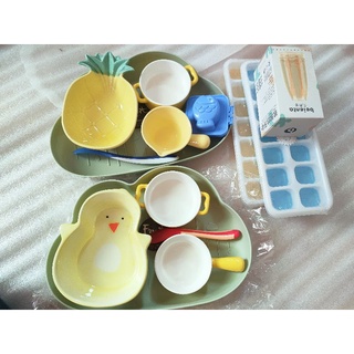 BÁT ĂN DẶM GỐM SỨ CON VẬT SIÊU CUTE