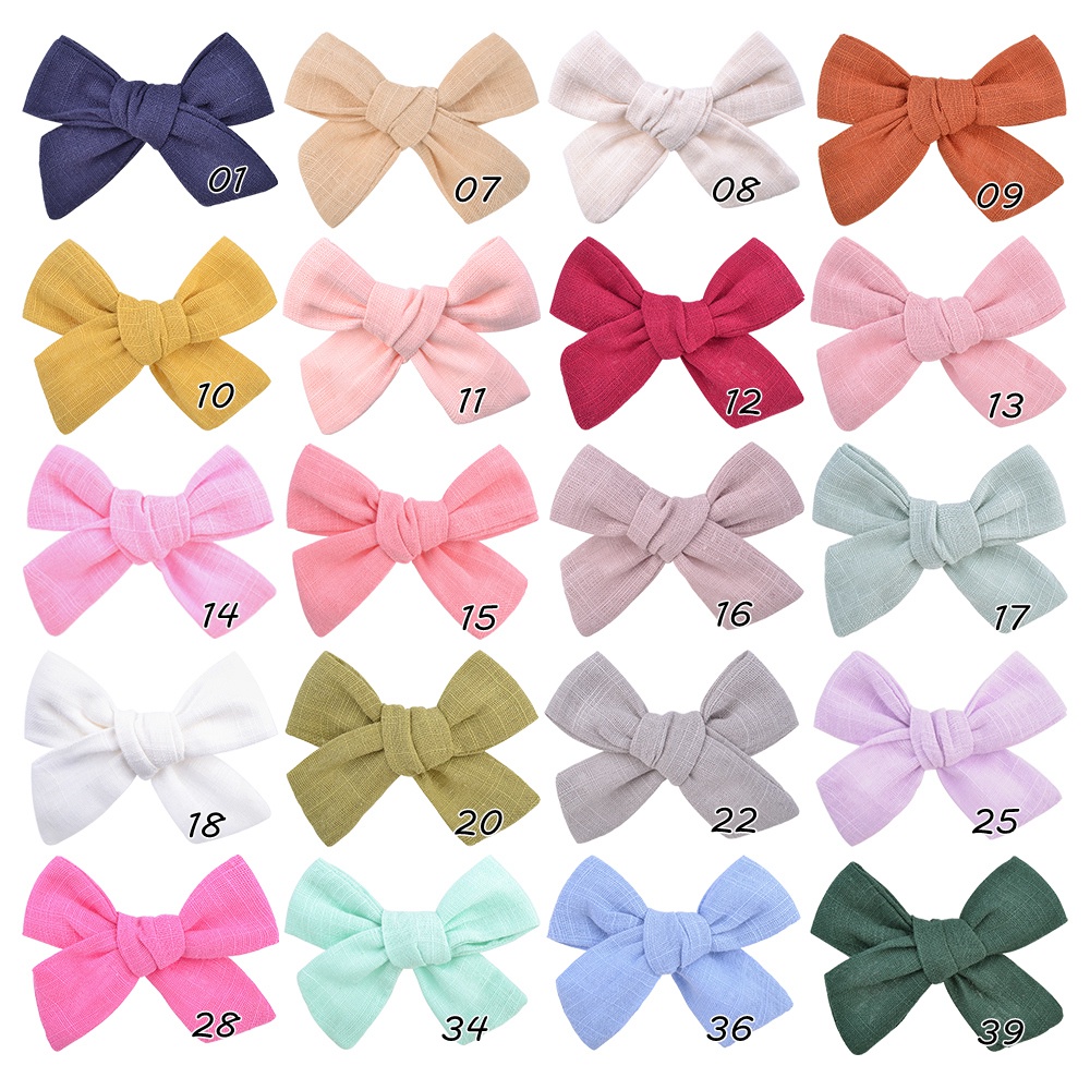 Set 2 kẹp tóc nơ KIDSBOWS màu sắc dễ thương cho bé gái