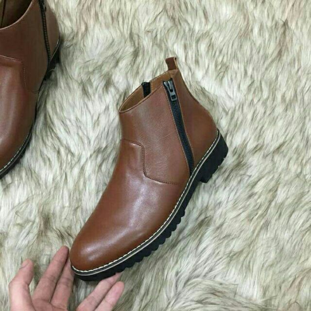 Giày Boots - Giày Cao Cổ Chelsea Boots Da Bò Bảo Hành 12 Tháng.