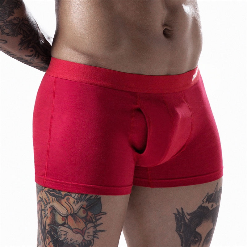 Quần Lót Boxer Vải Cotton Thoáng Khí Cho Nam