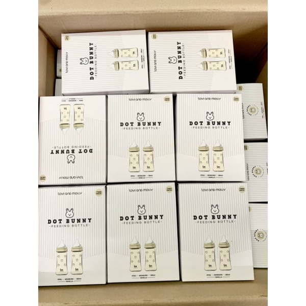 Bình sữa thỏ / Sóc Dot to Dot Tovi and Molly x Hàn Quốc size 180ml/ 280ml