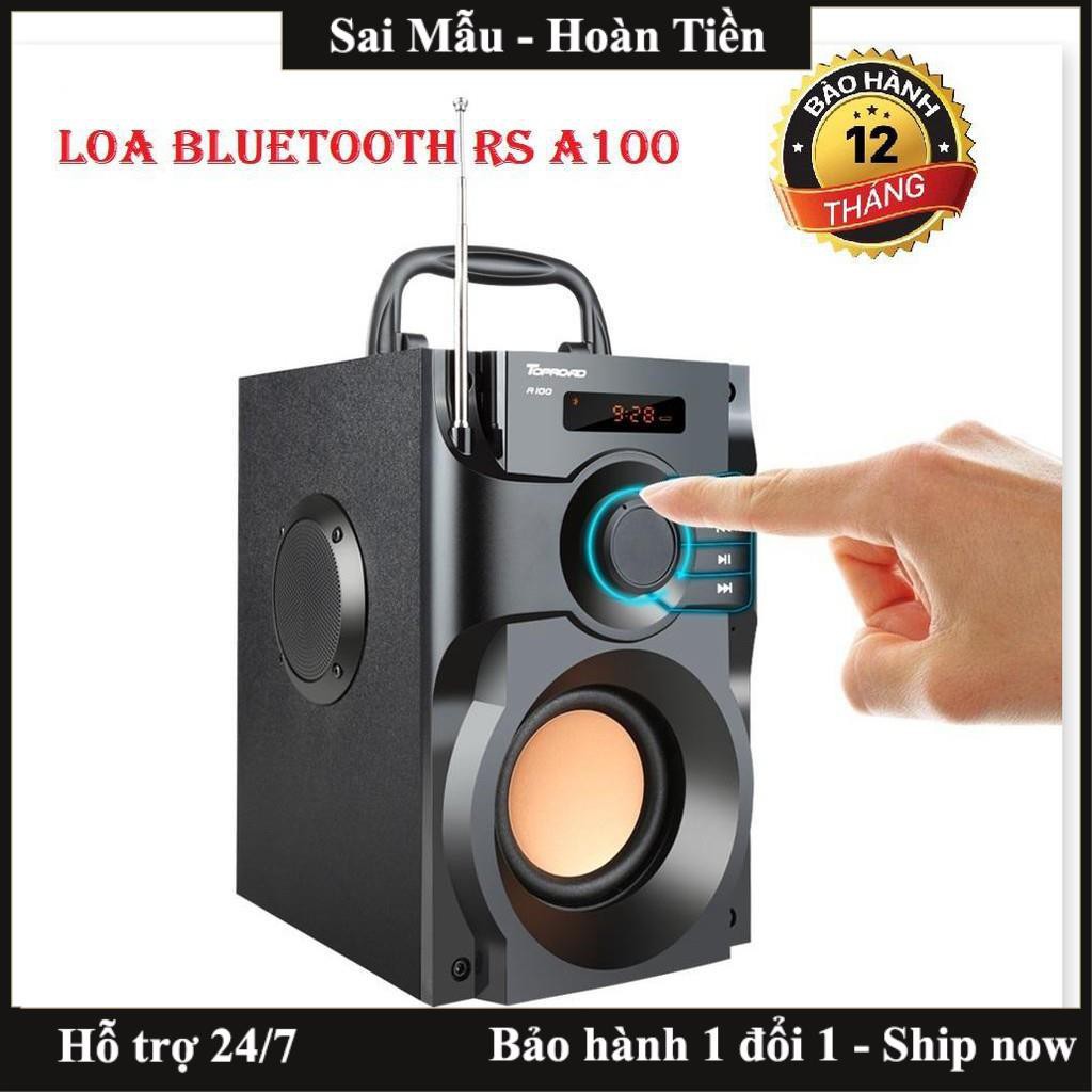 ✔️Mẫu mới 2019 Giá Sập Sàn - Loa Nghe nhạc Bluetooth Cao Cấp Super Bass RS - A100 - có điều khiển từ xa - Freeship